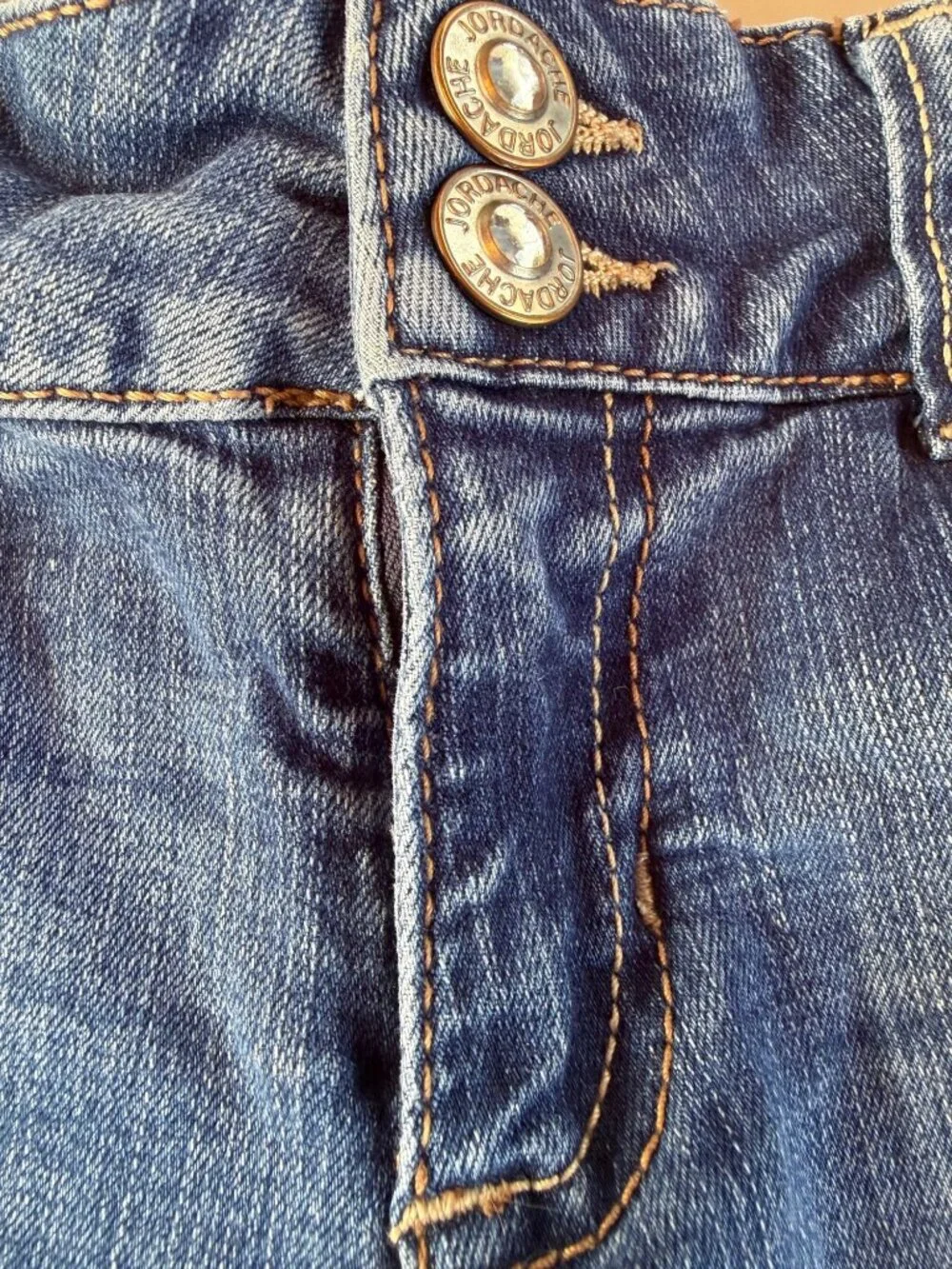 Kids Jordache Denim Shorts Size 7 Blue Rolled Cuff